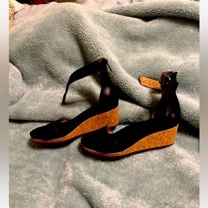 Ugg wedge sandals-black